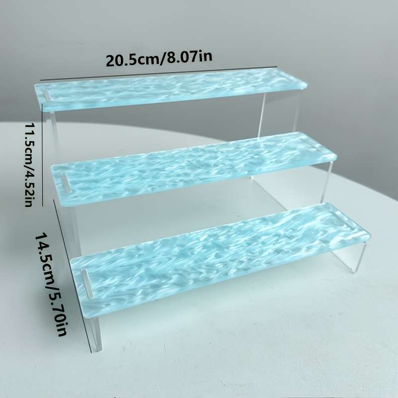 1pc JCJX 3-Tier Acrylic Display Shelf