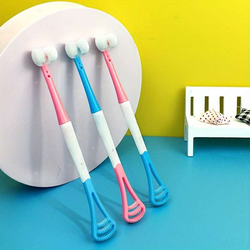 3-Sided U-Shape Silicone Toothbrush