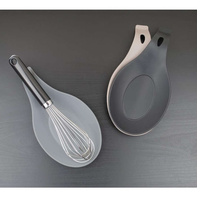2pcs Silicone Spoon Rest Set