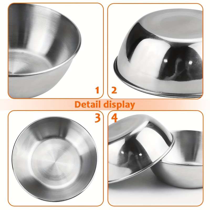 1pcs Stainless Steel Seasoning Dishes