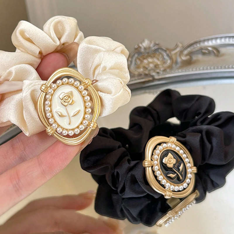 Elegant Rose Satin Hair