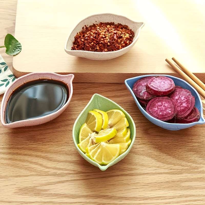 Wheat Straw Round Sauce Dish Set
