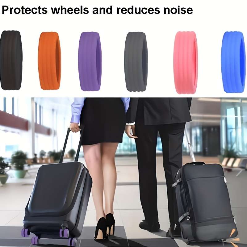 Silent Luggage Wheel Protectors Set