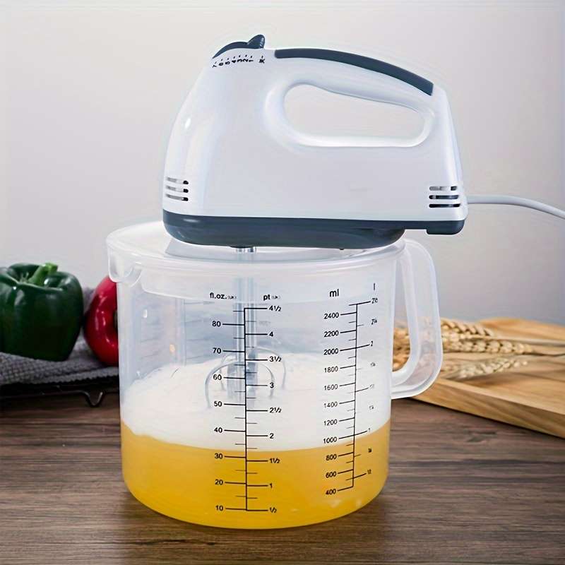 1pc 2.5L Plastic Measuring Cup with Lid