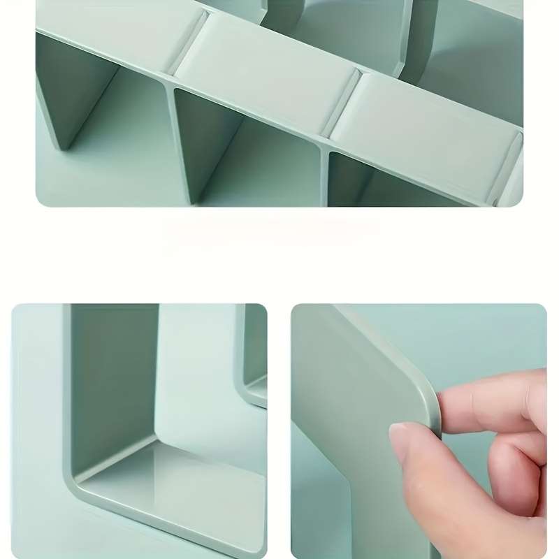 Green Plastic Bookshelf with DIY Panda Design