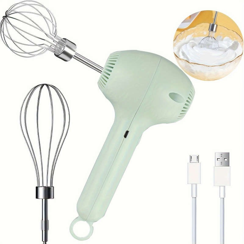 1pc Portable Cordless Electric Hand Mixer And Whisk