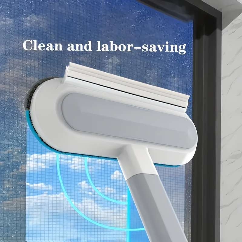 1pc Easy-Clean Detachable Window Screen Cleaner Brush with Ergonomic Handle
