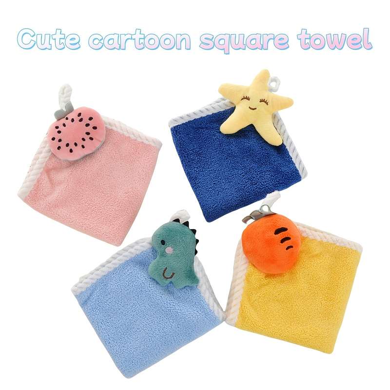 Ultra-Fine Coral Fleece Cartoon Towels