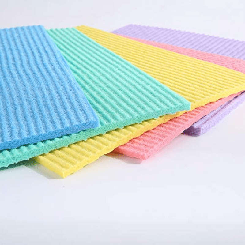 Cleaning cellulose sponge cloth