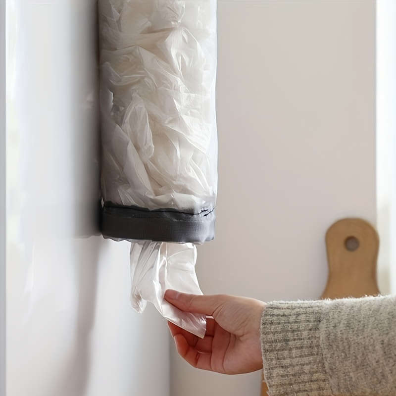 Space-Saving Wall-Mounted Kitchen Plastic Bag Dispenser