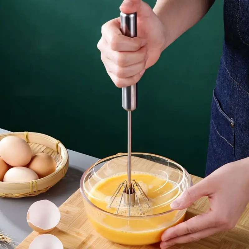 Stainless Steel Manual Hand-Held Mixer For Cream