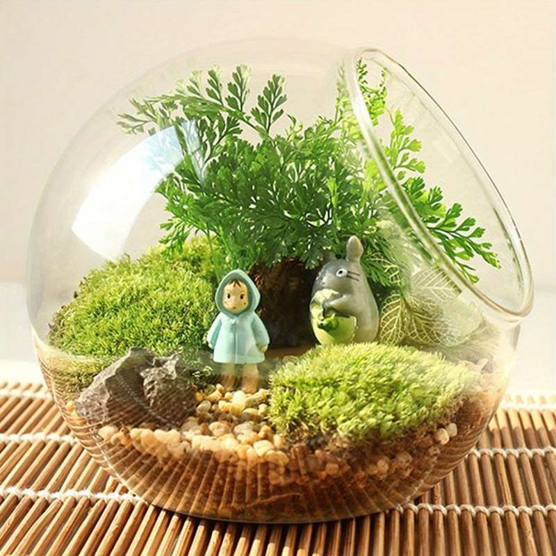 Elegant Clear Borosilicate Glass Ball Vase