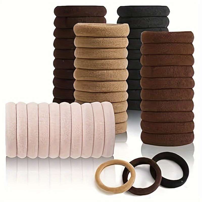 50pcs High Elastic Hair Ties French Thick Hair Ties for Women