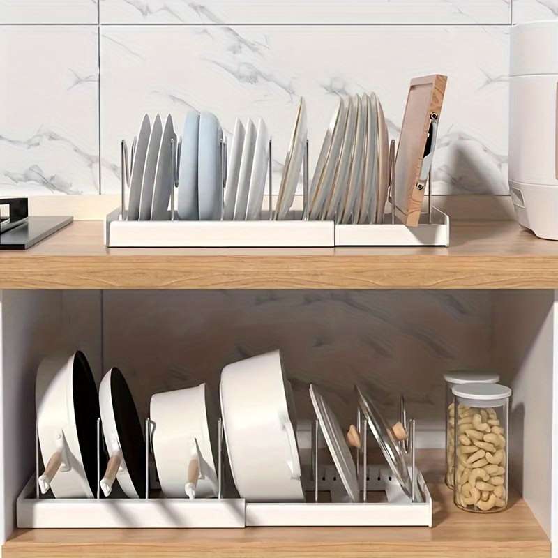 Expandable Kitchen Organizer Rack - Perfect for PotsLids