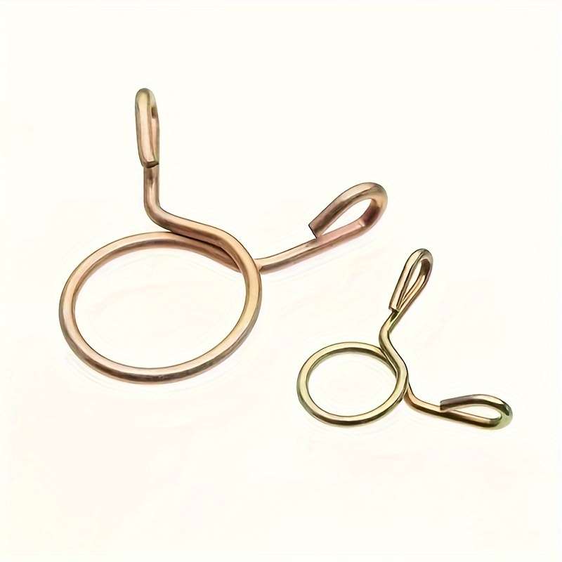 100pcs Galvanized Steel Wire Spring Clamps