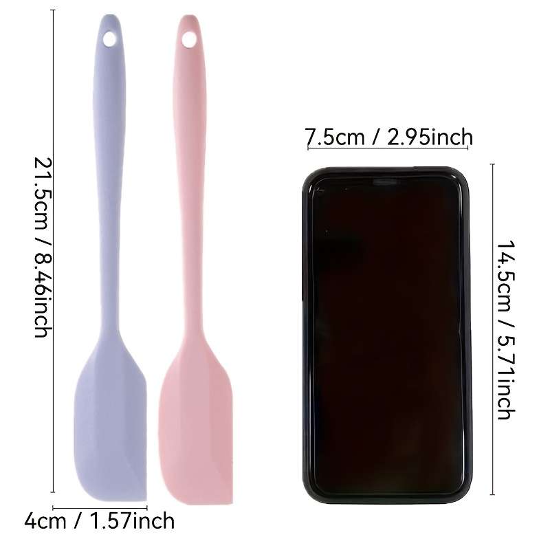 2-Pack Premium Silicone Spatulas Set