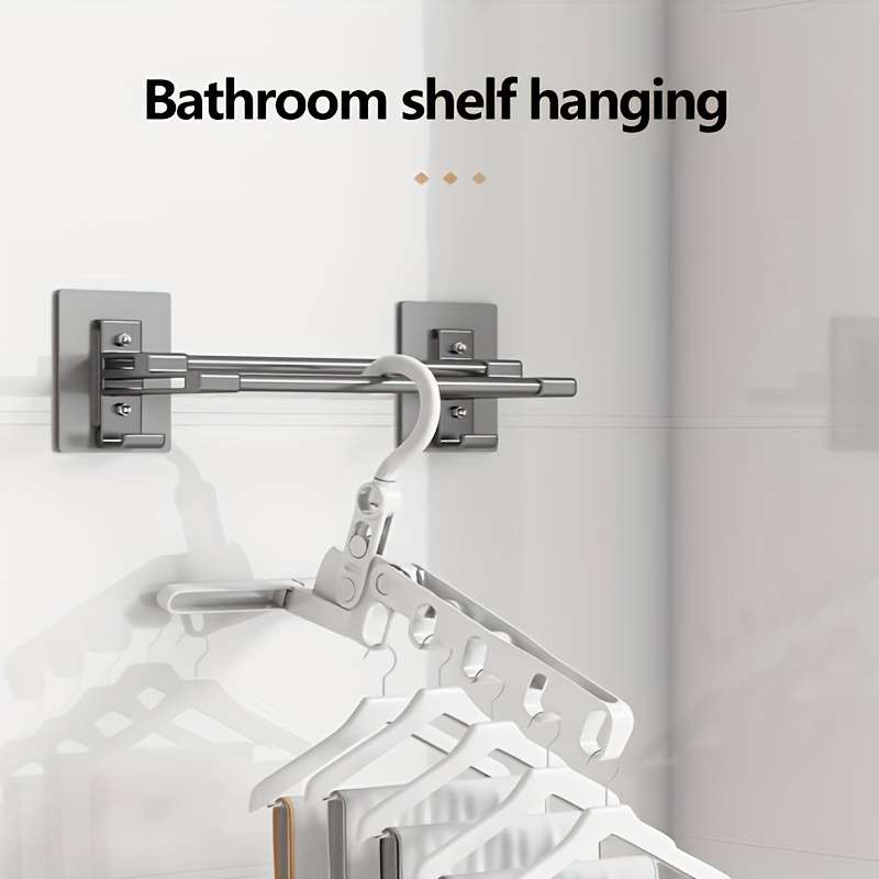 1pc Wall-Mounted Folding Drying Rack