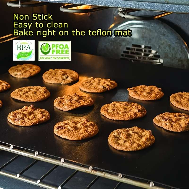 2pcs Oven Bottom Liner Non-Stick Reusable Liner For Electric Ovens