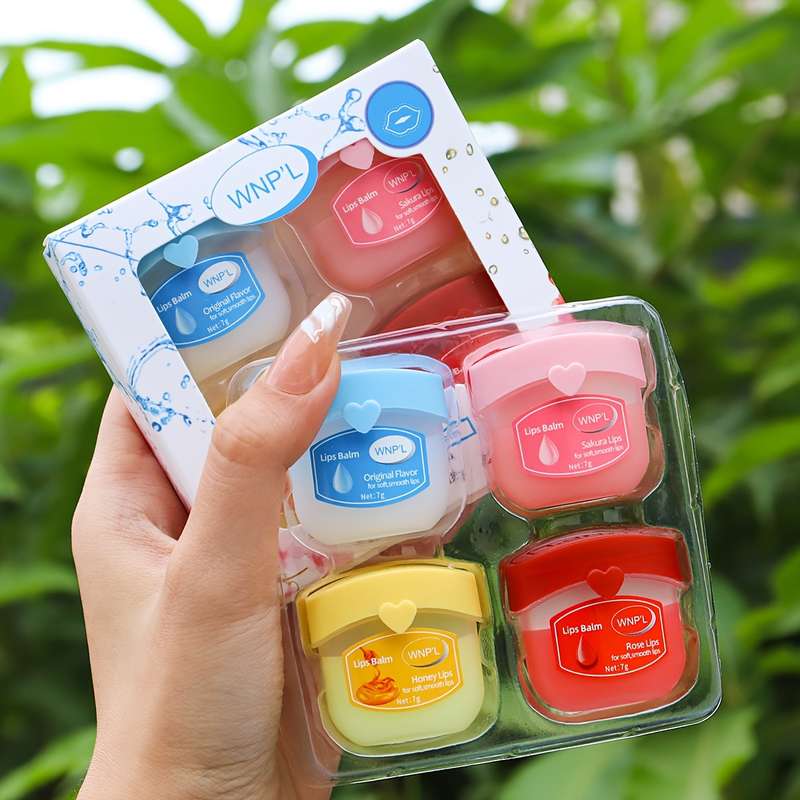 4PCS Moisturizing Lip Balm Set