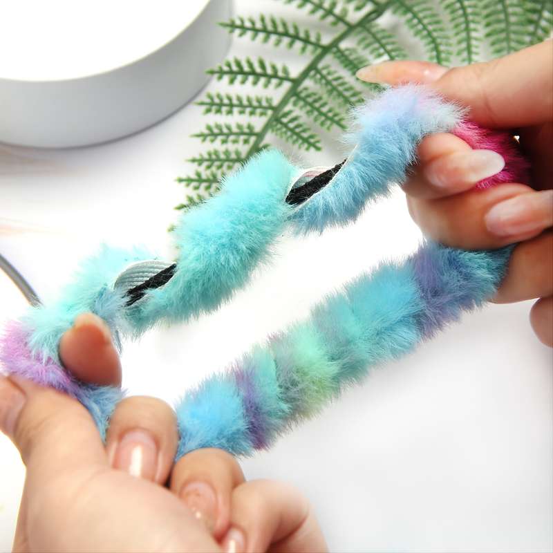 5pcs Elegant Plush Tie-Dye Hair Scrunchies