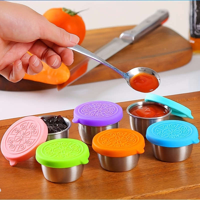 Leakproof Stainless Steel Sauce Cups