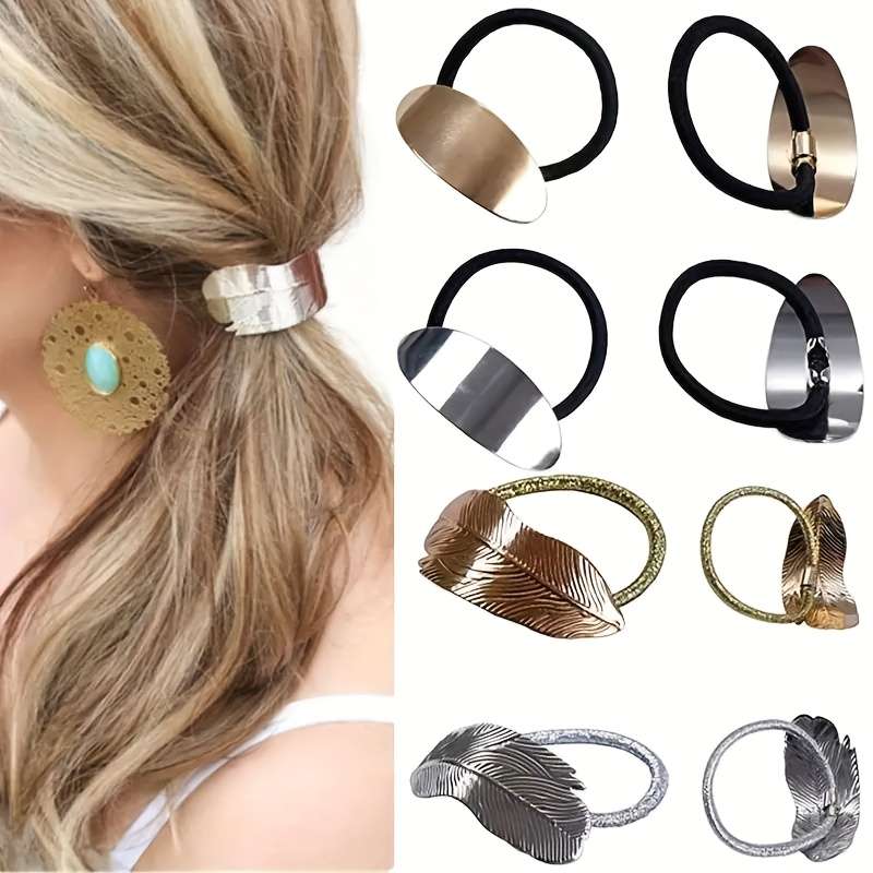 Bohemian Style Alloy Hair Tie Set