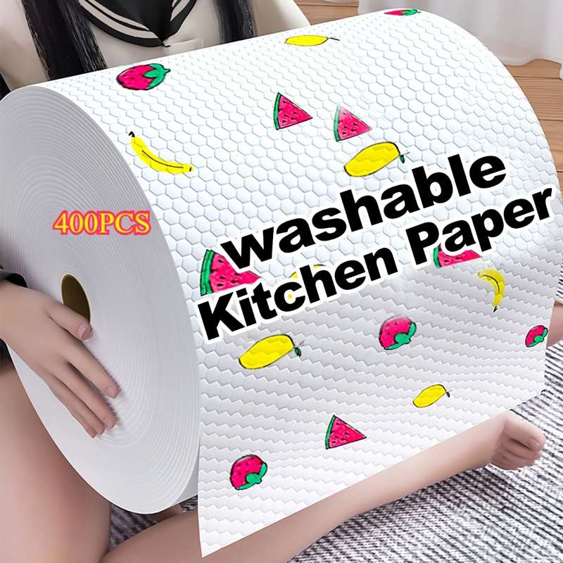 400pcs Washable Kitchen Paper Towels