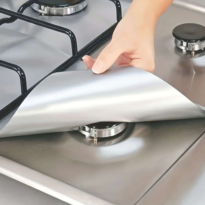 Set of 4 reusable stove covers for protecting stove surfaces