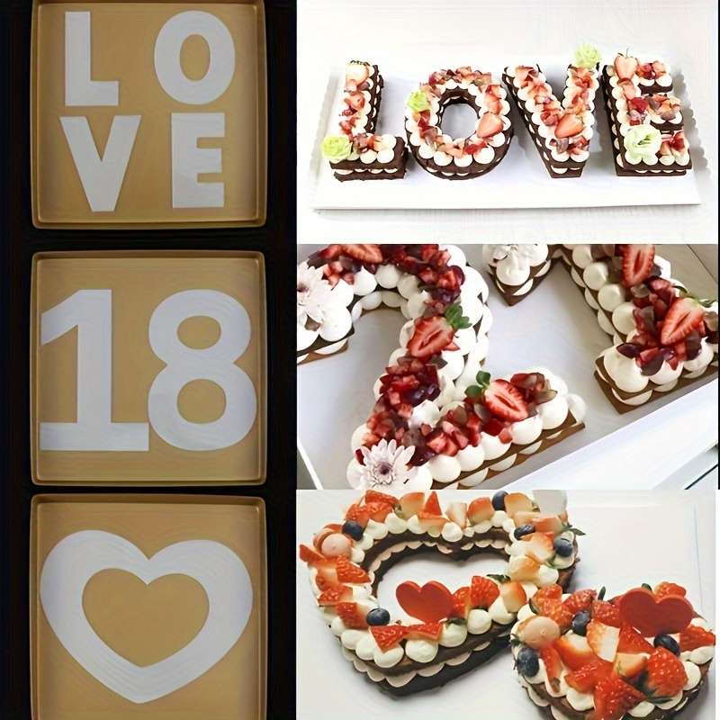 1PC PE Material Heart Shaped Cake Mold