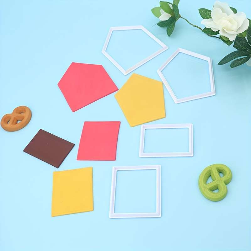 1pcs Polygon Pattern Fondant Mold