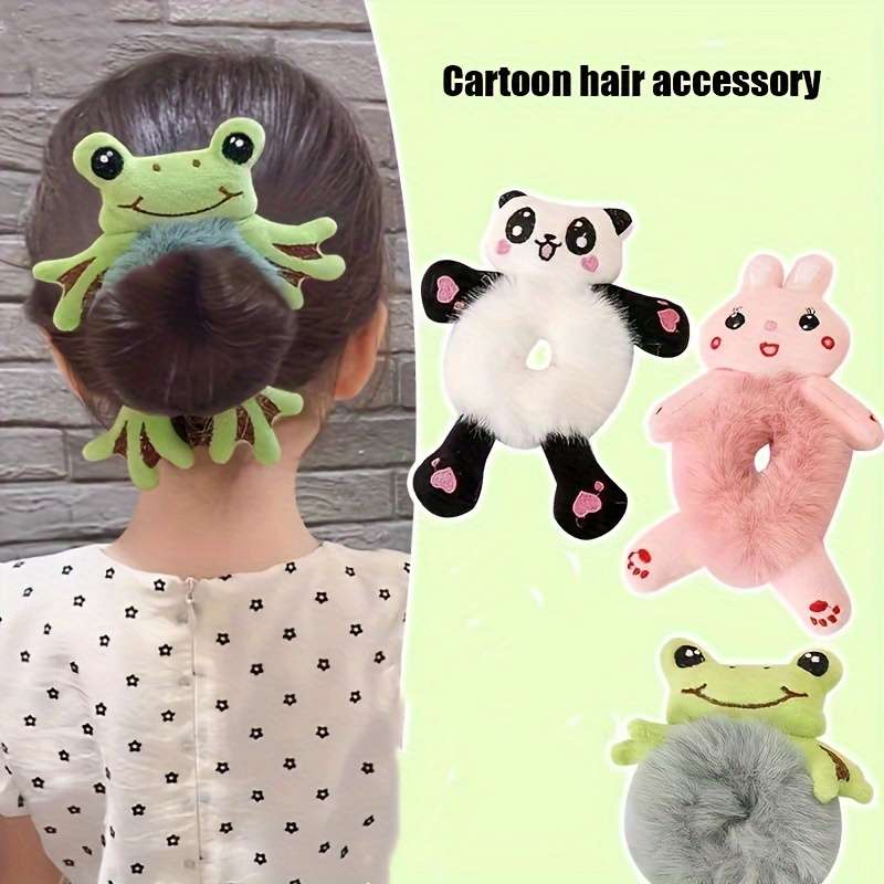 Cute Cartoon Animal Plush Hair Tie
