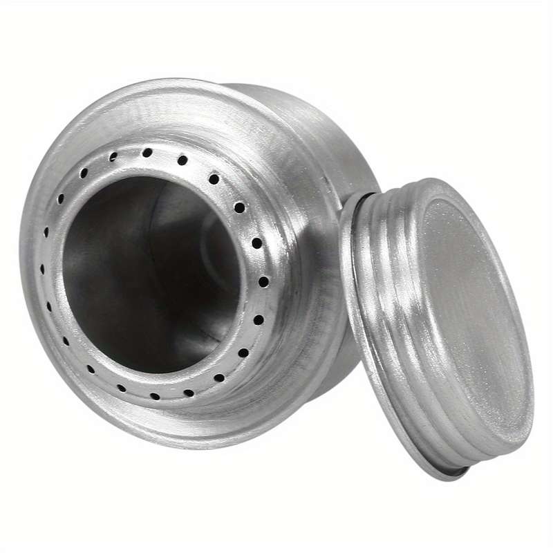 Portable Mini Aluminum Golden Alcohol Stove With Cover For Camping