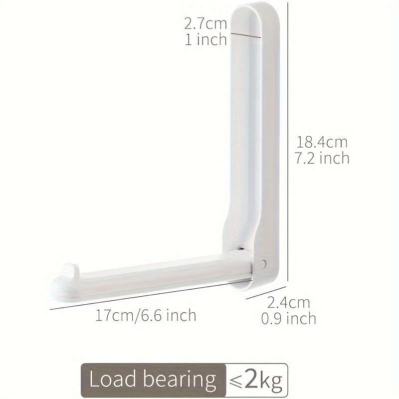 1pc Fashion Style Wall-Mounted Foldable Hanger Organizer