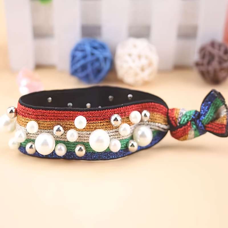 Vintage Leopard Print Elastic Hair Tie