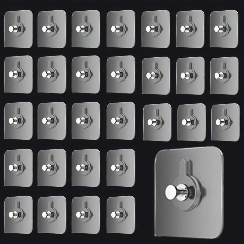 10pcs Easy-Install Self-Adhesive Wall Hooks