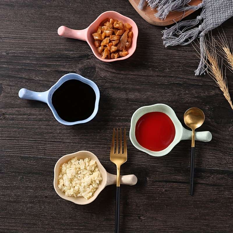 4pcs Set High-Quality Wheat Straw Dipping Bowls