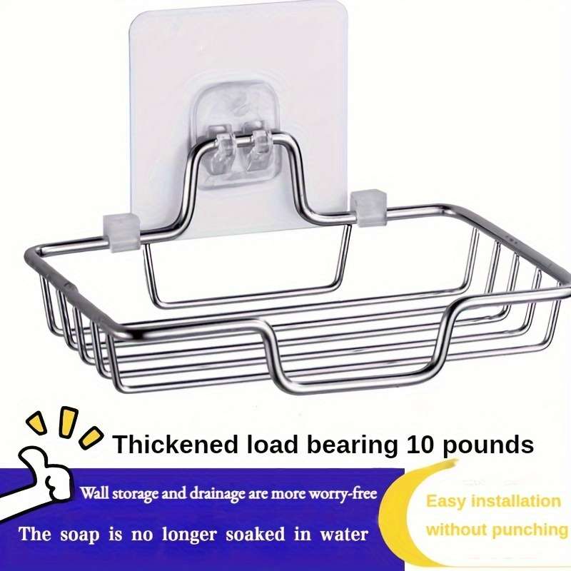 1pc Stainless Steel Soap Dish Holder