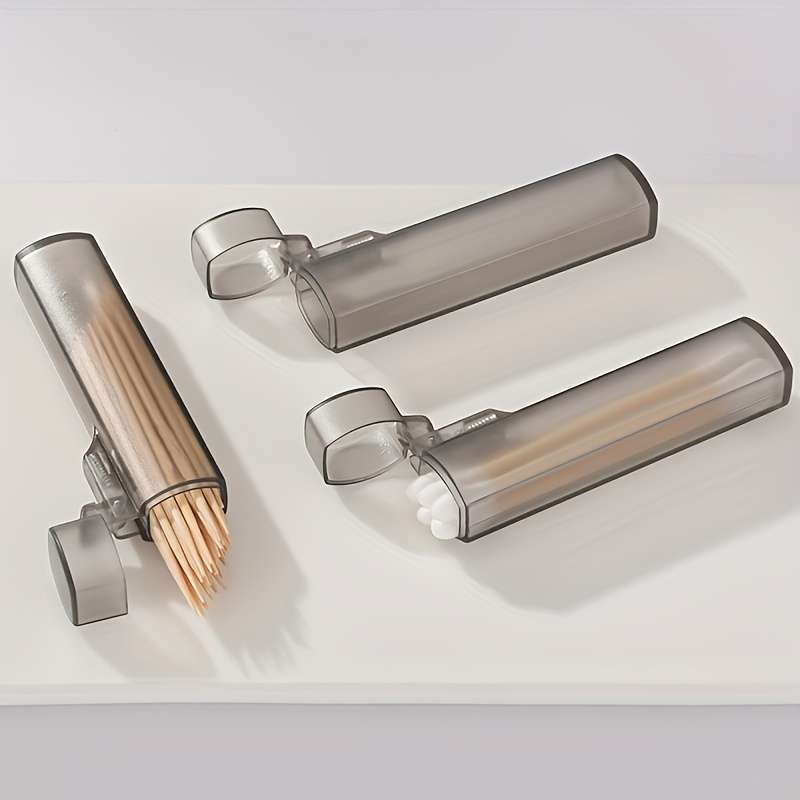 Portable Plastic Toothpick Case