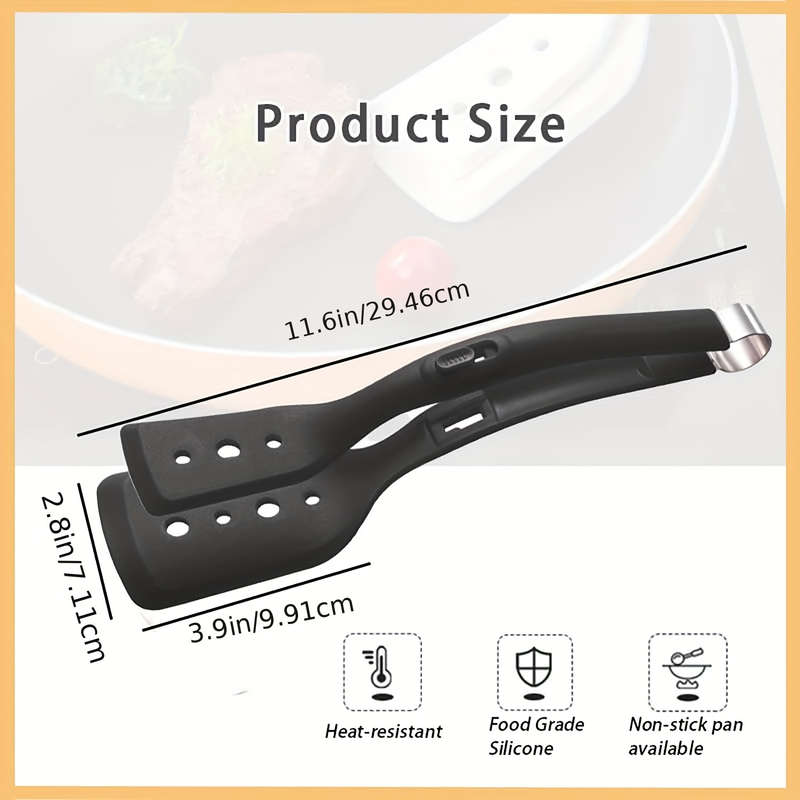 Silicone 2-In-1 Cooking Tongs And Spatula