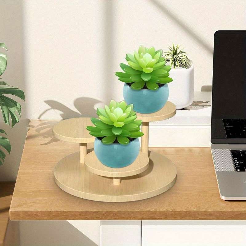 Three To Five-Tier Wooden Shelving Unit