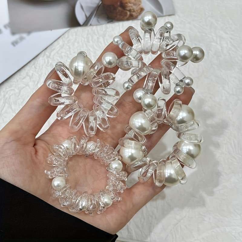 Elegant Minimalist Imitation Pearl Hair