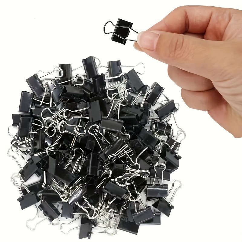 30pcs Black Metal Paper Clips
