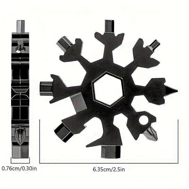1pc 18-in-1 Snowflake Multi-Tool