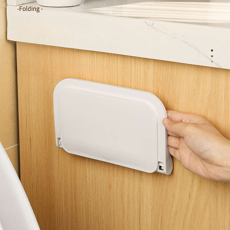 Versatile White Plastic Storage Shelf