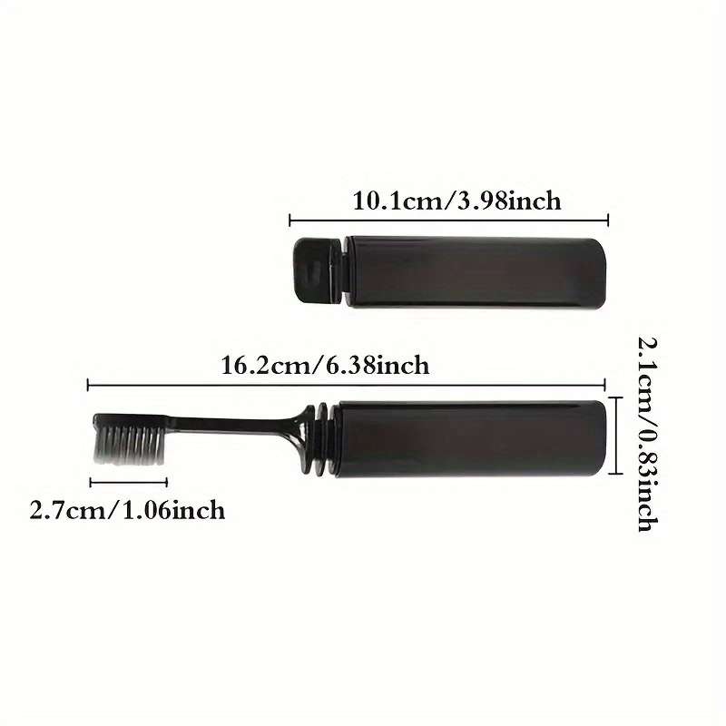 Bamboo Charcoal Folding Toothbrush