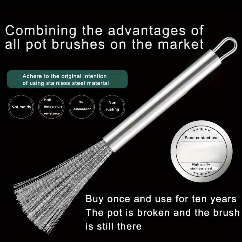 1pc304 Stainless Steel Cleaning Brush