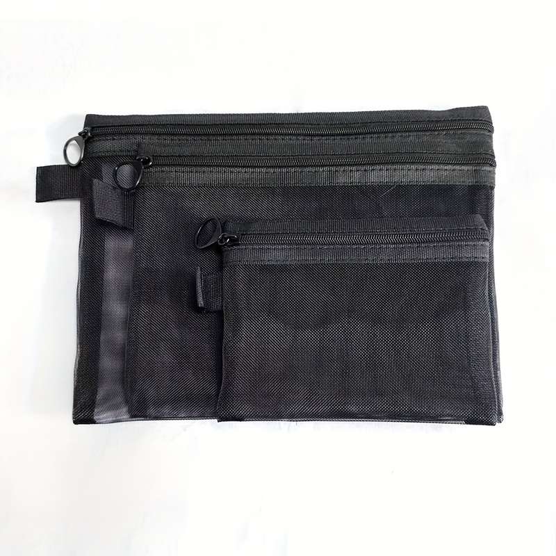 Lightweight Mesh Travel Toiletry Bag Set
