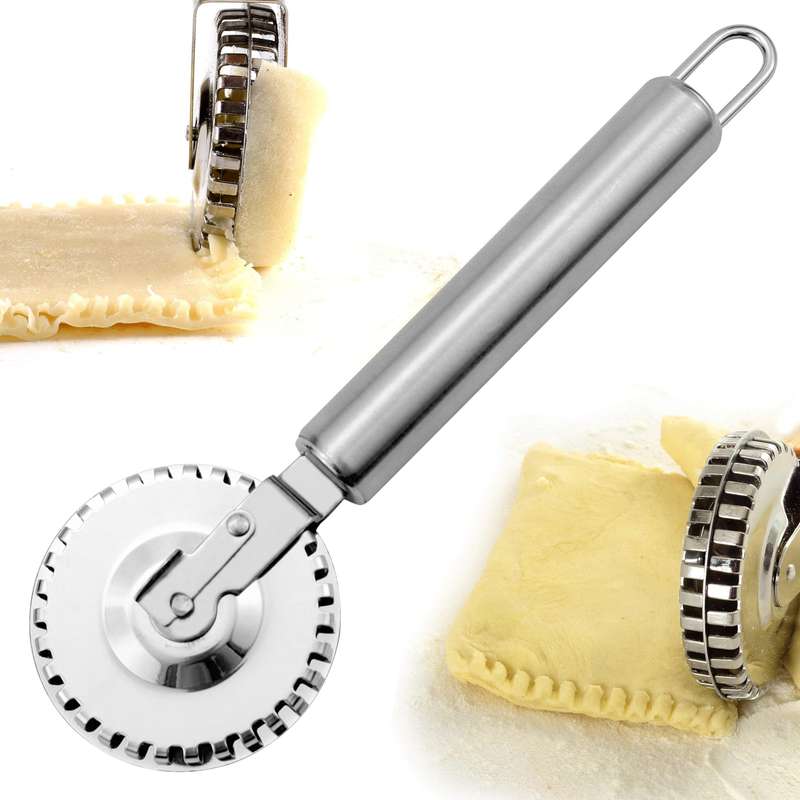 Versatile Stainless Steel Pastry Roller Cutter