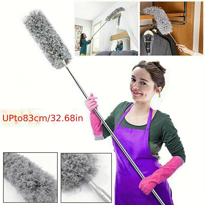 1pc Extendable Microfiber Duster