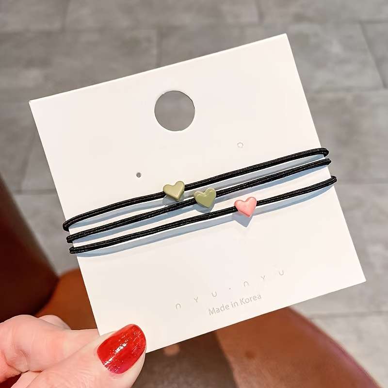 Jersey Material Elastic Hair Ties Set